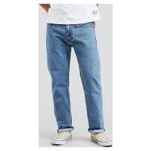 lot 76 image: Levis 505 Light Wash 40x32 Regular Fit Jeans