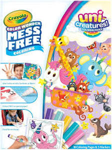 lot 162 image: Set of 2 Crayola Color Wonder Unicreatures, Mess Free Coloring Pages & Markers, Gift for Kids, Age 3, 4, 5, 6