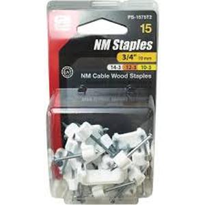 lot 212 image: Gardner Bender 12 in. W Plastic Insulated Cable Staple 15 pk