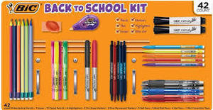 lot 257 image: BIC Ultimate Back to School Kit, Assorted School Supplies (42 Count)