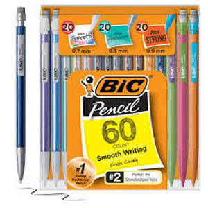 lot 263 image: BIC Mechanical #2 Pencil Variety Pack 60ct