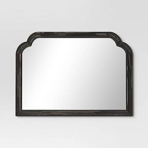 lot 303 image: 36 x 26 French Country Mantel Mirror Black - Threshold