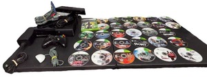 lot 52 image: XBOX 360 WITH KINECT, POWER CORD, & CONTROLLER