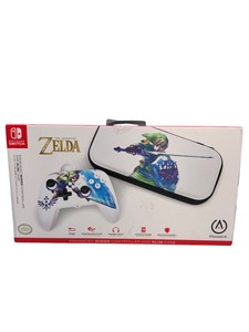 lot 75 image: NEW THE LEGEND OF ZELDA NINTENDO SWITCH ENHANCED WIRED CONTROLLER N SLIM CASE