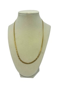 lot 0 image: 14K Yellow Gold Italian Necklace - Stamped Italy, 8.9g, 20 Herringbone Chain