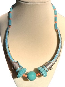 lot 123 image: Exquisite 925 Silver & Enamel Necklace with Vibrant Coral, Turquoise Accents, Intricate Floral Seatbelt Clasp, and Detailed Frog Motifs  A Masterpiece of Artisan Craftsmanship, 20