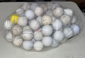 lot 45 image: LOT OF USED GOLF BALLS WILSON, CALLAWAY, NIKE, TOP FLIGHT, FILTEIST, PINNACLE AND MORE