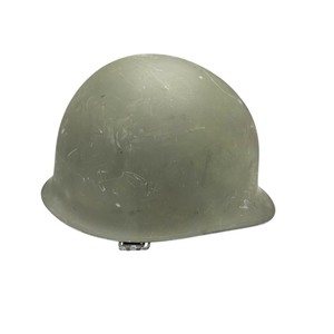 lot 64 image: Vintage U.S. Military M1 Steel Combat Helmet with Adjustable Chin Strap