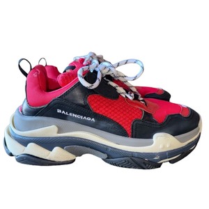 lot 126 image: Balenciaga Triple S Sneakers, Black & Red, Size 44