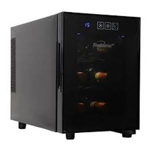 Koolatron 6 Bottle Wine Cooler, Black, 0.65 cu. ft.. (16L) Freestanding Thermoelectric Wine Fridge  Customer Returns See Pictures