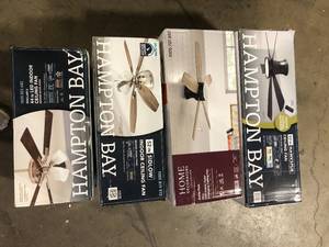 Lot of Assorted Ceiling Lighting Fans Various Models and Conditions Customer Returns See Pictures