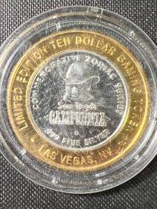 .6 TROY OZ .999 FINE SILVER LAS VEGAS CASINO TOKEN IN AIRTITE