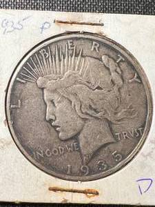 1935 US PEACE SILVER DOLLAR