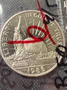 1986 US STATUE OF LIBERTY COMMEM HALF DOLLAR