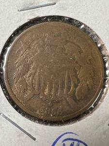 1866 US 2 CENT PIECE