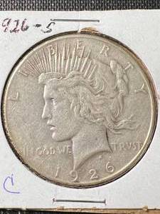 1926-S US PEACE SILVER DOLLAR