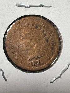 1874 US INDIAN HEAD CENT