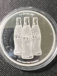 1 TROY OZ .999 FINE SILVER COCA COLA ROUND IN AIRTITE