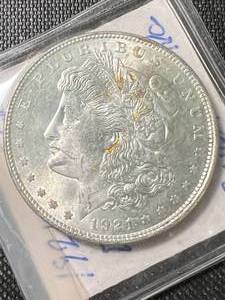 1921 US MORGAN SILVER DOLLAR BU