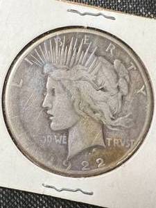 1922-S US PEACE SILVER DOLLAR