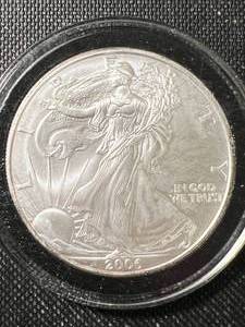 2006 AMERICAN SILVER EAGLE 1 TROY OZ .999 FINE SILVER IN AIRTITE