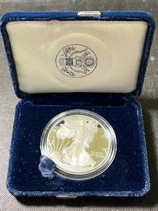 1996 PROOF AMERICAN SILVER EAGLE IN ORIGINAL MINT BOX
