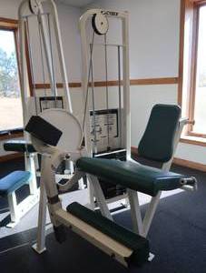 lot 3 image: CYBEX LEG EXTENSION W  WEIGHTS