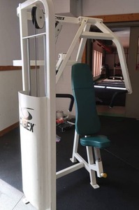 lot 6 image: CYBEX CHEST PRESS W  WEIGHTS