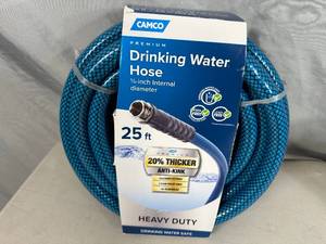 lot 124 image: New Camco 25 ft RV  Camper Drinking Water Hose