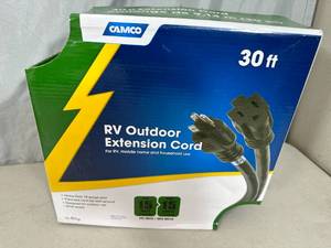 lot 148 image: New 30ft Heavy Duty RV  Camper Extension Cord
