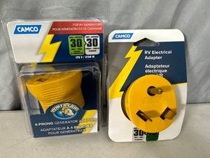 lot 150 image: New RV  Camper Electrical Plug Adapters