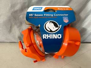lot 154 image: New Rhino 45 Degree Sewer Hose Fitting Connector