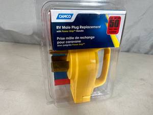 lot 156 image: New RV  Camper 50 Amp Replacement Plug End - Male