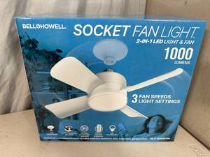lot 170 image: New Socket LED Fan Light