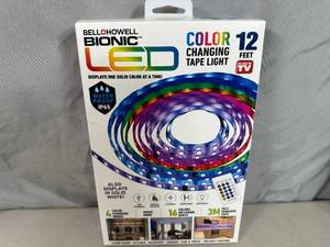 lot 171 image: New Bionic 12 ft LED Color Changing LED Light Tape
