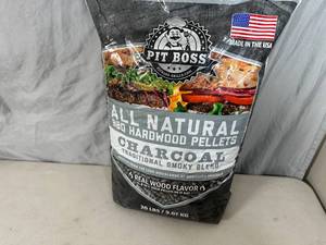 lot 188 image: New 20 lb Bag of Pit Boss BBQ Hardwood Pellets