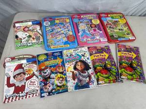 lot 200 image: New Travel Games, Coloring Books, Etc