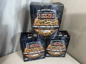 lot 206 image: 3 New Boxes of Specialty BBQ Grilling Pellets