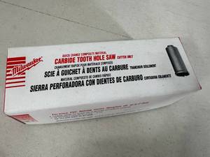 lot 244 image: New Milwaukee Carbide Tooth Hole Saw 34