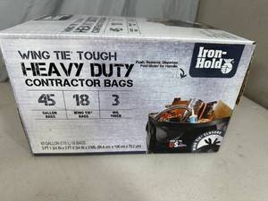 lot 255 image: New Box of Heavy Contractor Trash Bags