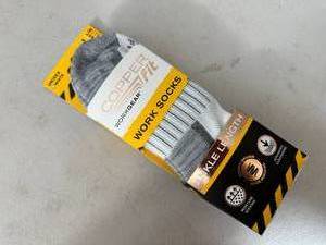lot 257 image: 3 New Pair of Copperfit Work Socks