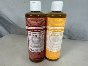 lot 265 image: 2 New Bottles of Dr. Bronners Liquid Soap