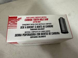 lot 304 image: New Milwaukee Carbide Tooth Hole Saw 1-14