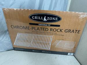 lot 316 image: New Grill Zone Universal Fit Chrome Plated Rock Grate