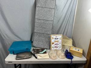 lot 23 image: Shoe Organizer, Purses, Home Decor, and More