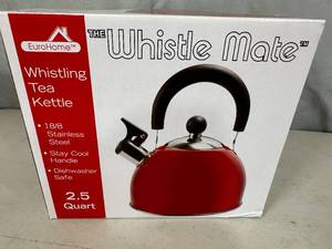 lot 47 image: New Eurohome 2.5 Quart Whistling Tea Kettle