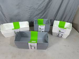 lot 48 image: 16 New Mini Organizer Bins