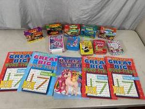 lot 107 image: New Travel Puzzles, Games, Word Finds, Etc