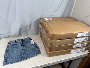 lot 231 image: 18 New Denim Skirts - $270 retail