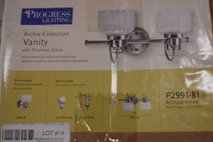 2 lamp vanity fixture